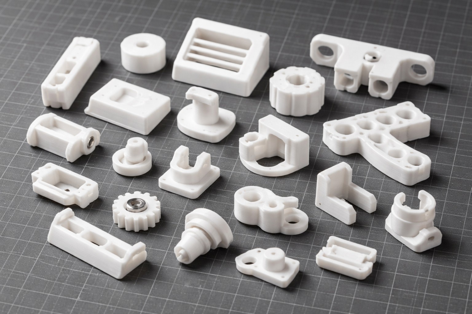 3D-printet reservedel i plast